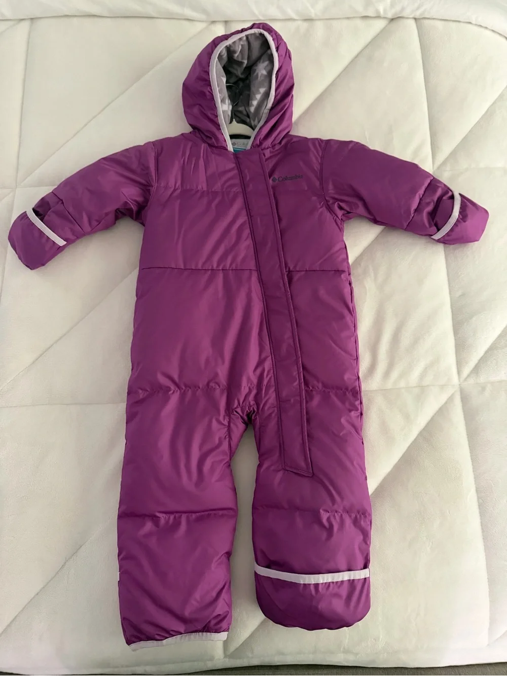 Columbia Purple Infant Hooded Snowsuit One-Piece